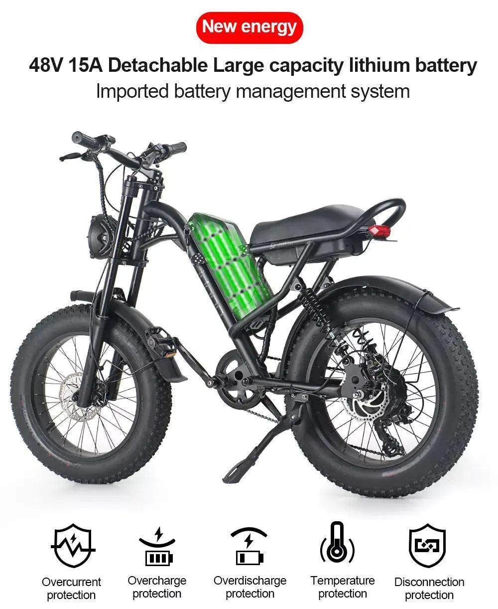 electric bike for outdoor adventures: Unleash Your Adventure on this Powerful All-Terrain eBike - SmartPursue™