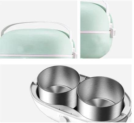 Portable Cooking Electric Lunch Box Stainless Steel - SmartPursue™