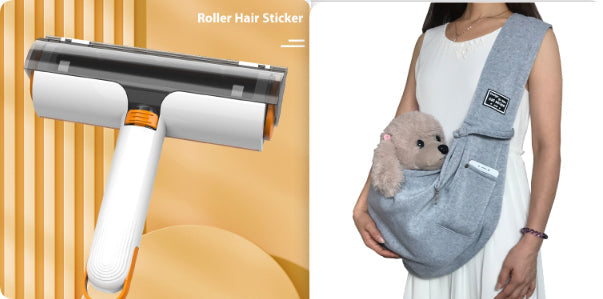 🧼 2-in-1 Pet Hair Removal Roller – Washable, Multifunctional Grooming Brush CJ