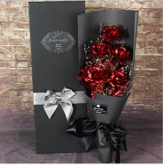 24K Golden Foil Rose Bundle - SmartPursue™