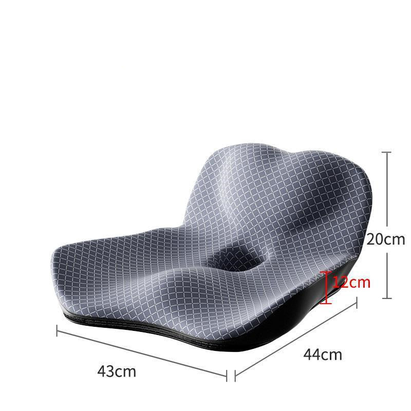 🔥 Heated Cushion with Backrest – Office & Home Ergonomic Seat Pad CJ
