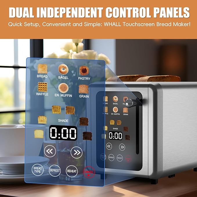 Smart 2-Slice Toaster with Digital Display - SmartPursue™