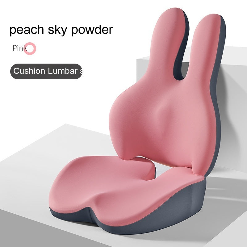 🚗 Car Heightening Cushion – Backrest & Lumbar Pad Driving Seat Support CJ