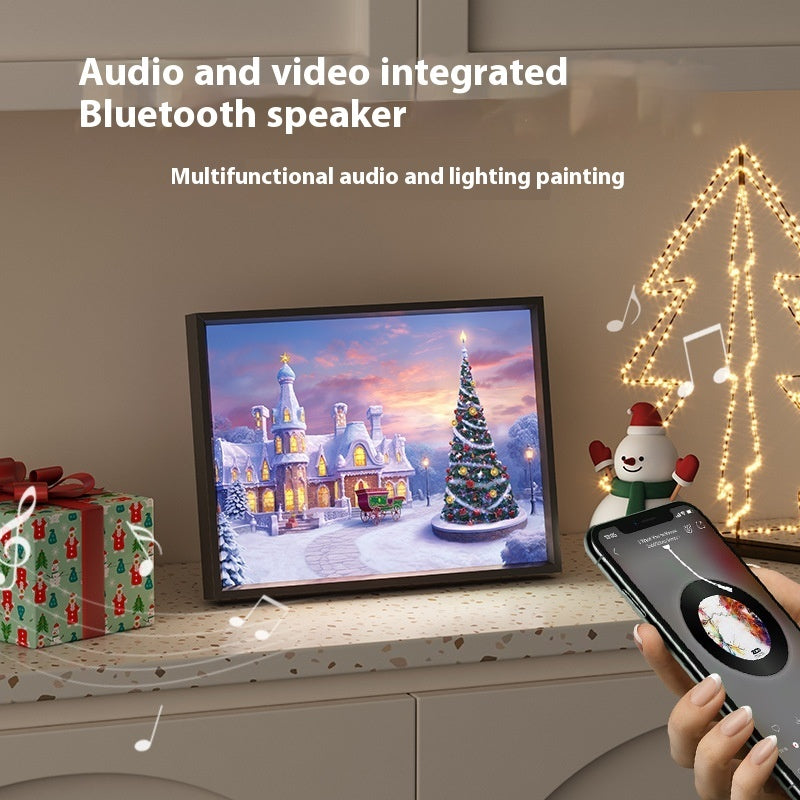 🎅 Mini Bluetooth Speaker – Christmas Painted Portable Gift CJ