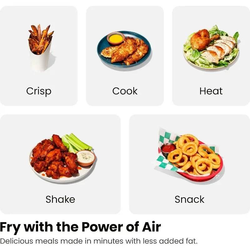 6 Quart Smart Dual Basket Air Fryer - SmartPursue™