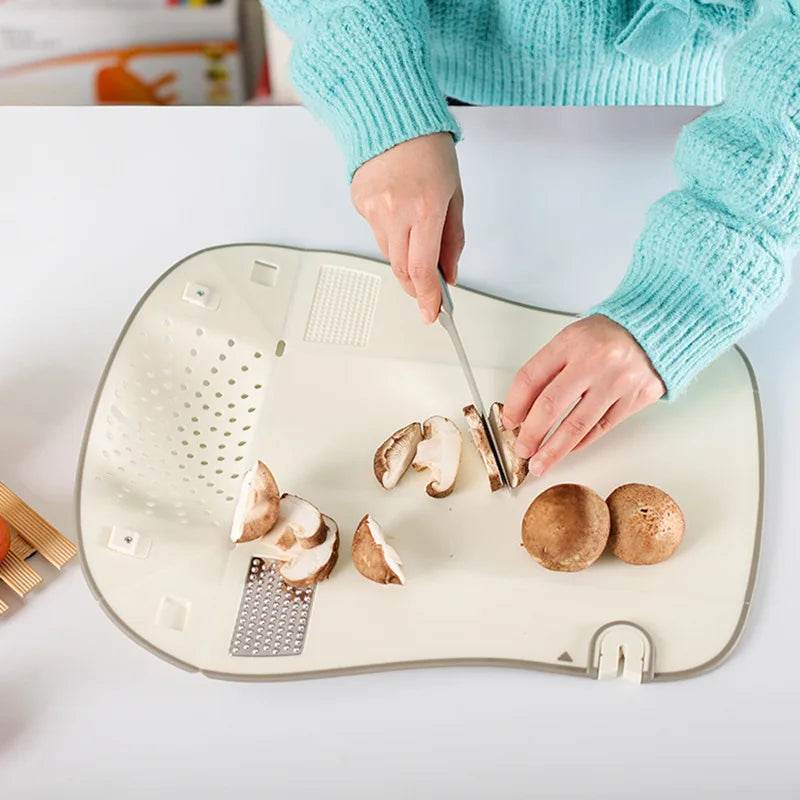 Multifunctional Foldable Cutting Board with Drain - SmartPursue™