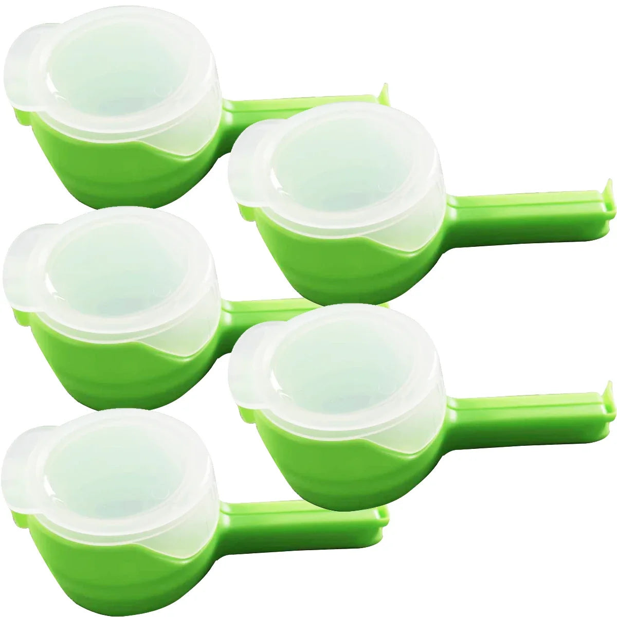 🥨 Food Storage Bag Sealing Clips with Pour Spouts Smart Kitchen & Home