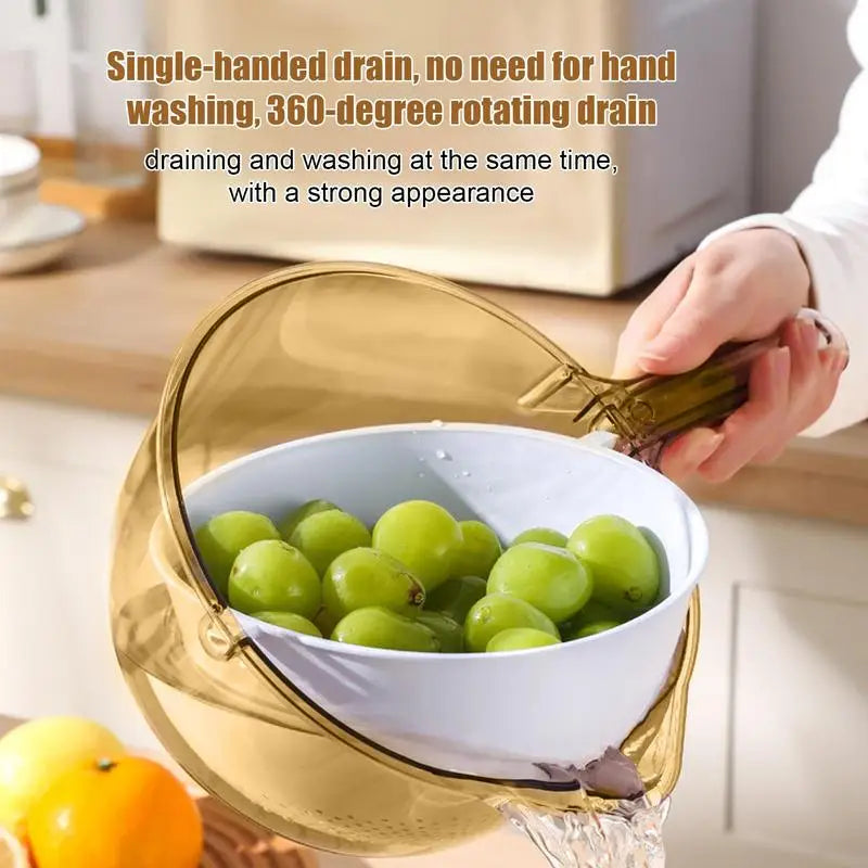 🥦 Creative Multifunctional Draining Basket with Spout Smart Kitchen & Home