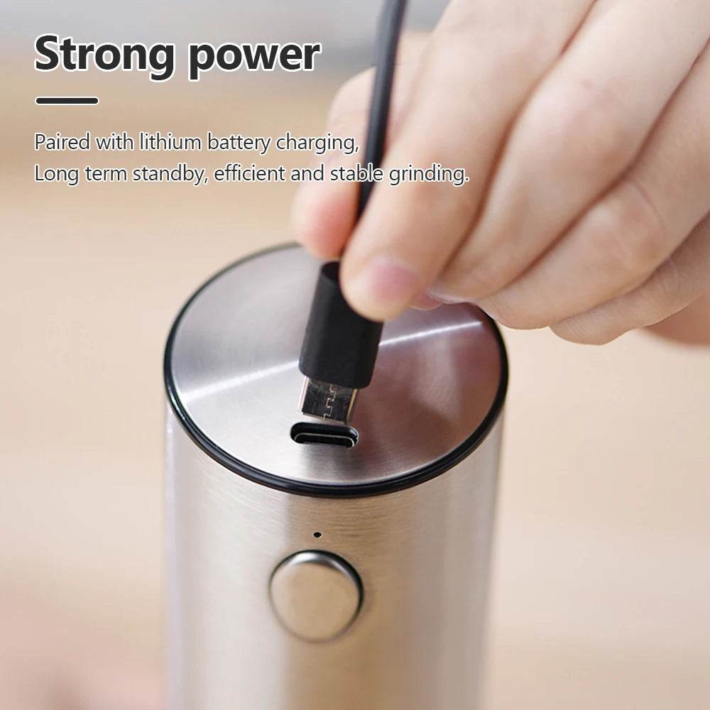 Rechargeable Electric Pepper Grinder – Adjustable Spice Mill - SmartPursue™