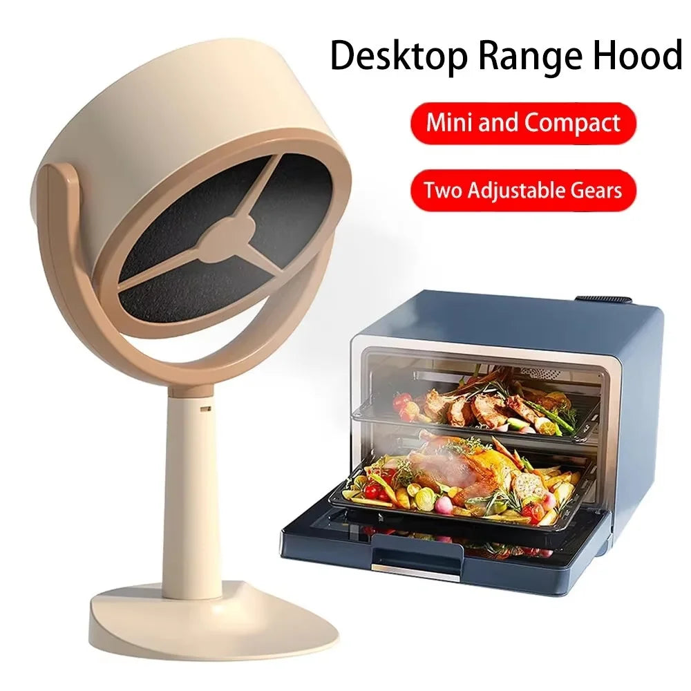 Portable Desktop Range Hood – Angle Exhaust Fan for Kitchen & BBQ - SmartPursue™
