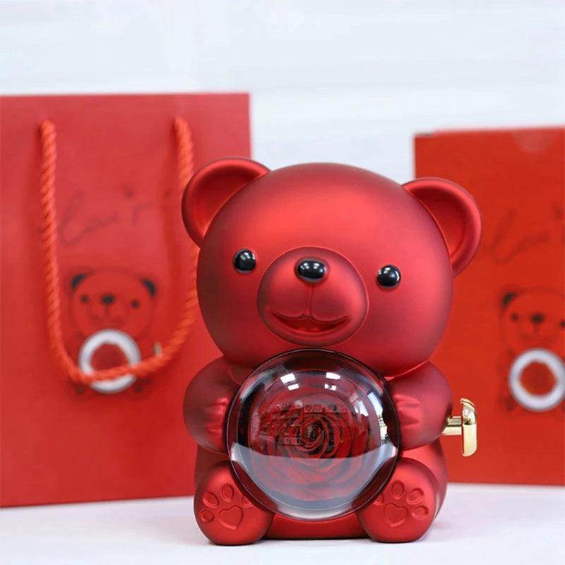 Valentine's Day Rose Bear Necklace - SmartPursue™