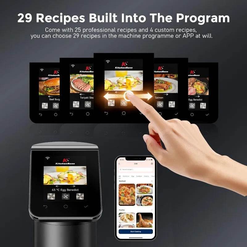 WiFi Sous Vide Cooker for Precision Cooking - SmartPursue™