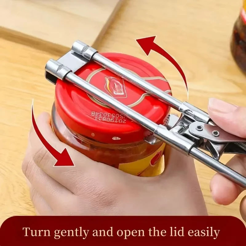 Adjustable Stainless Steel Jar & Bottle Opener - SmartPursue™