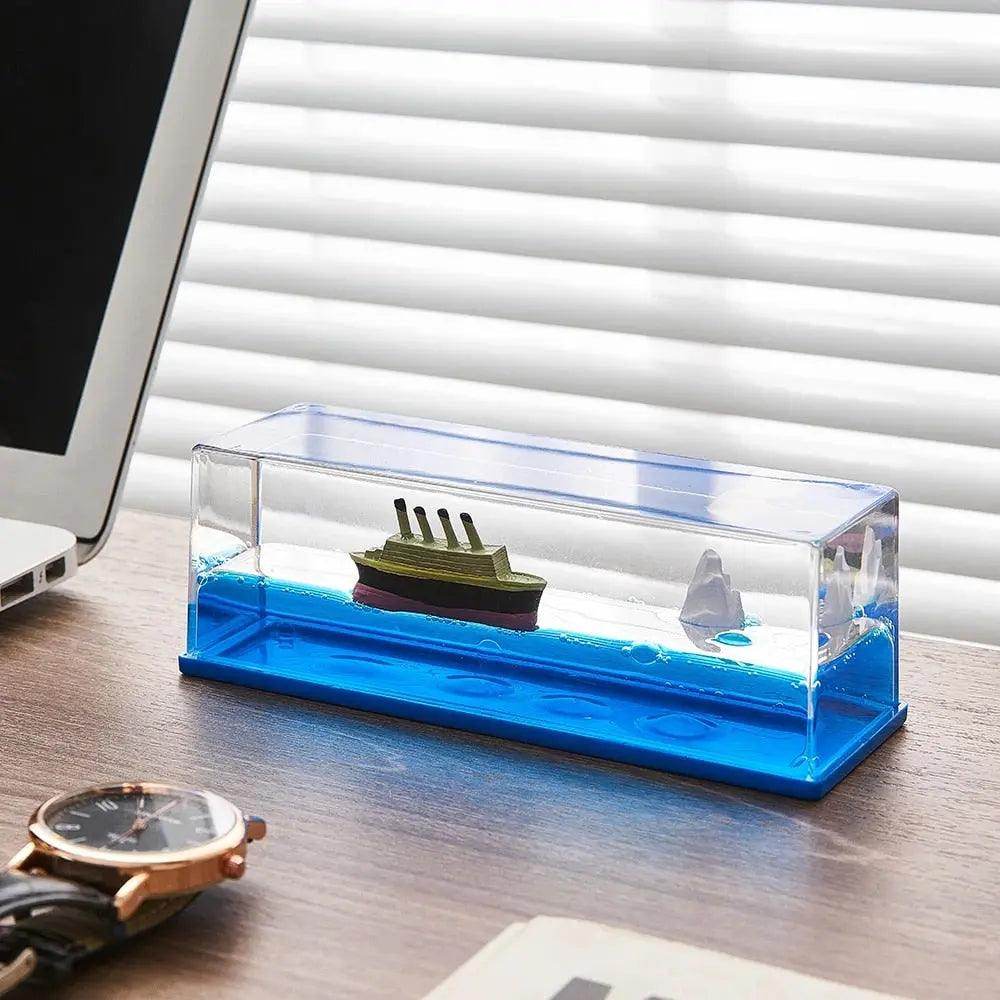 Cruise Ship Decoration Toy Fluid Drift Bottle Titanic Creative Ship - SmartPursue™