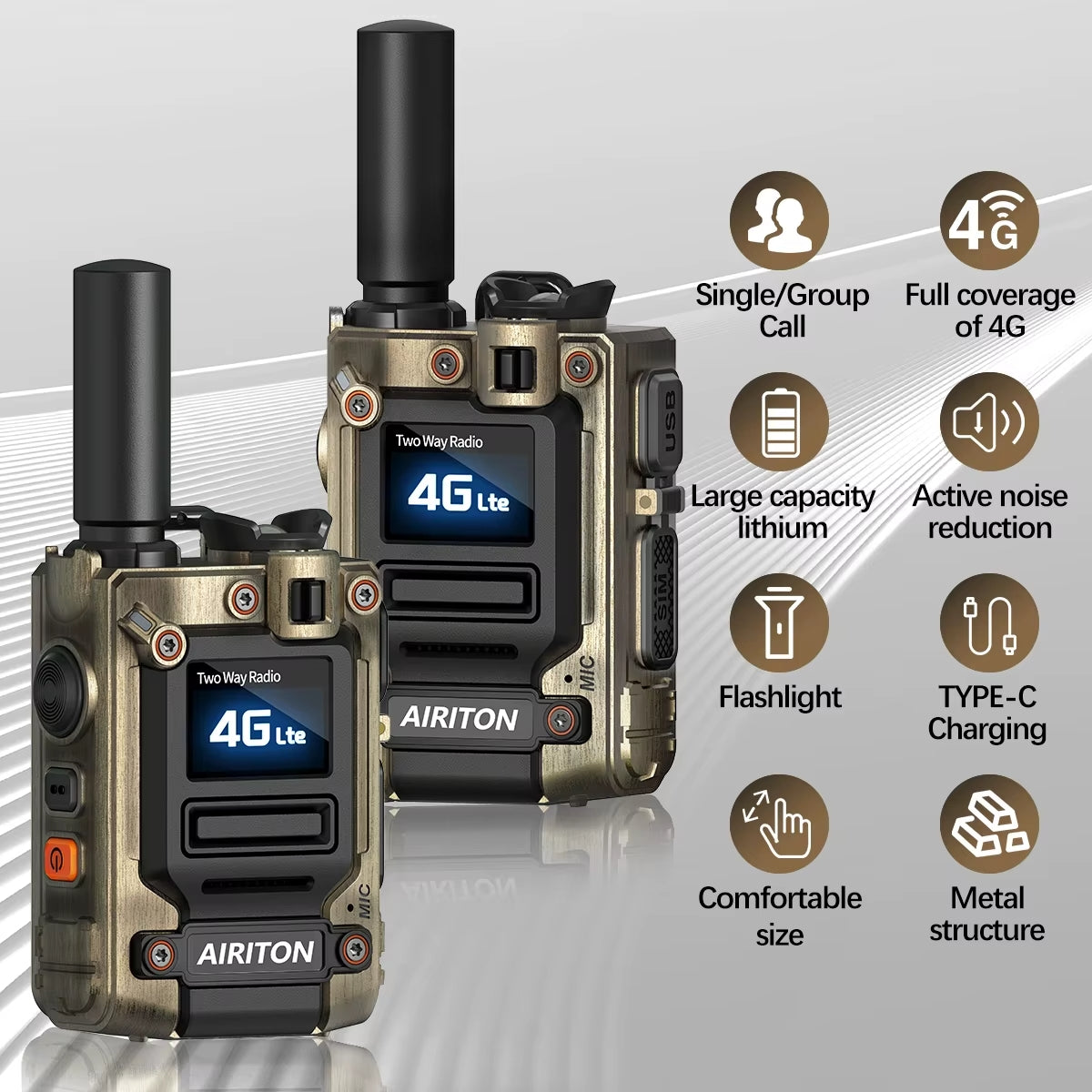 Mobile Walkie Talkie - Long-Range SIM Card Radio Travel & Portable Gadgets