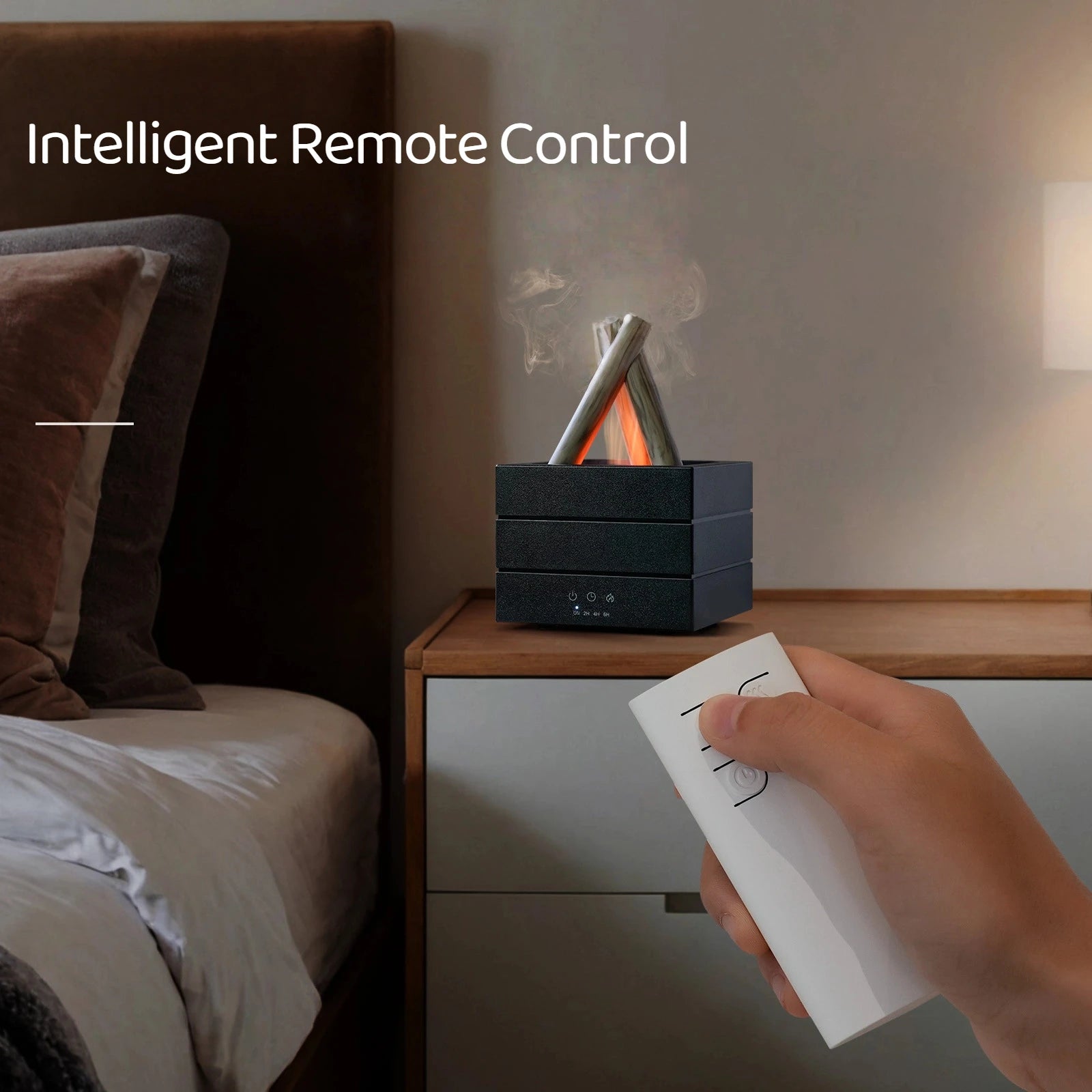 🔥 280ml Flame Aroma Diffuser – USB Humidifier with Remote & LED Light Diversi Fusion™
