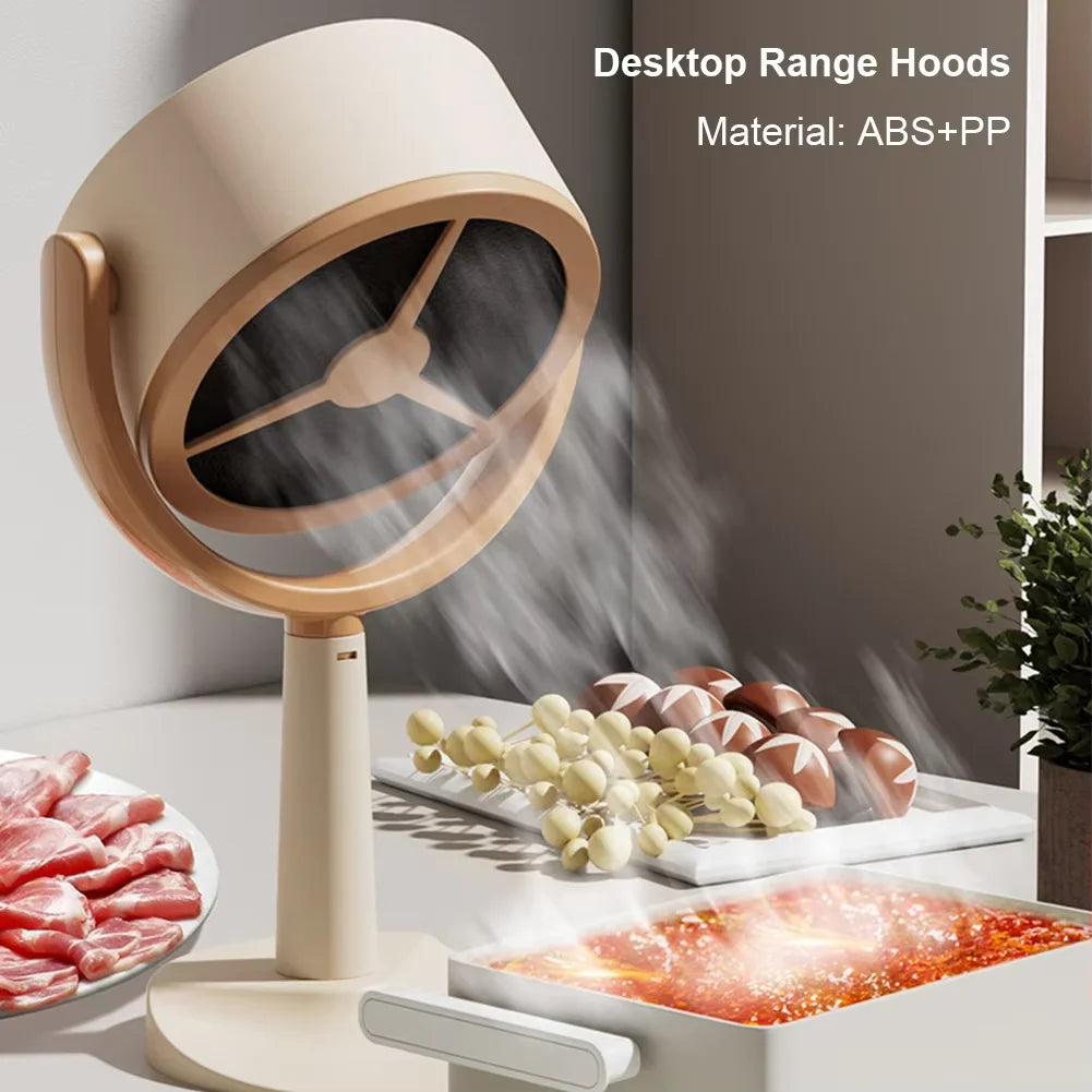 Portable Desktop Range Hood – Angle Exhaust Fan for Kitchen & BBQ - SmartPursue™