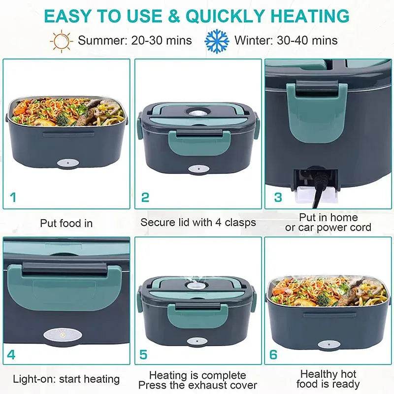 1.5 L 60W Electric Lunch Box Food Warmer - SmartPursue™