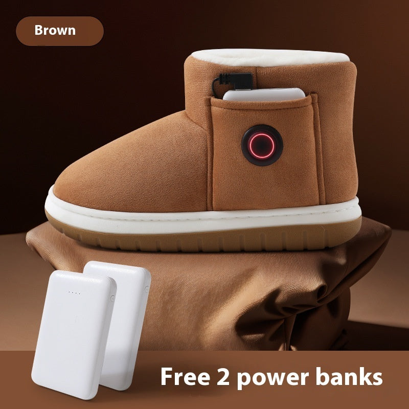 Electric Heating Shoes – Rechargeable Foot Warmer Winter Shoes CJ