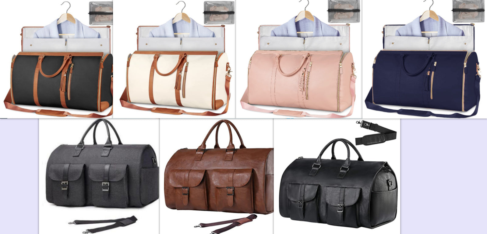 👜 Large Travel Duffle Bag – Waterproof Folding Suit & Clothes Tote CJ