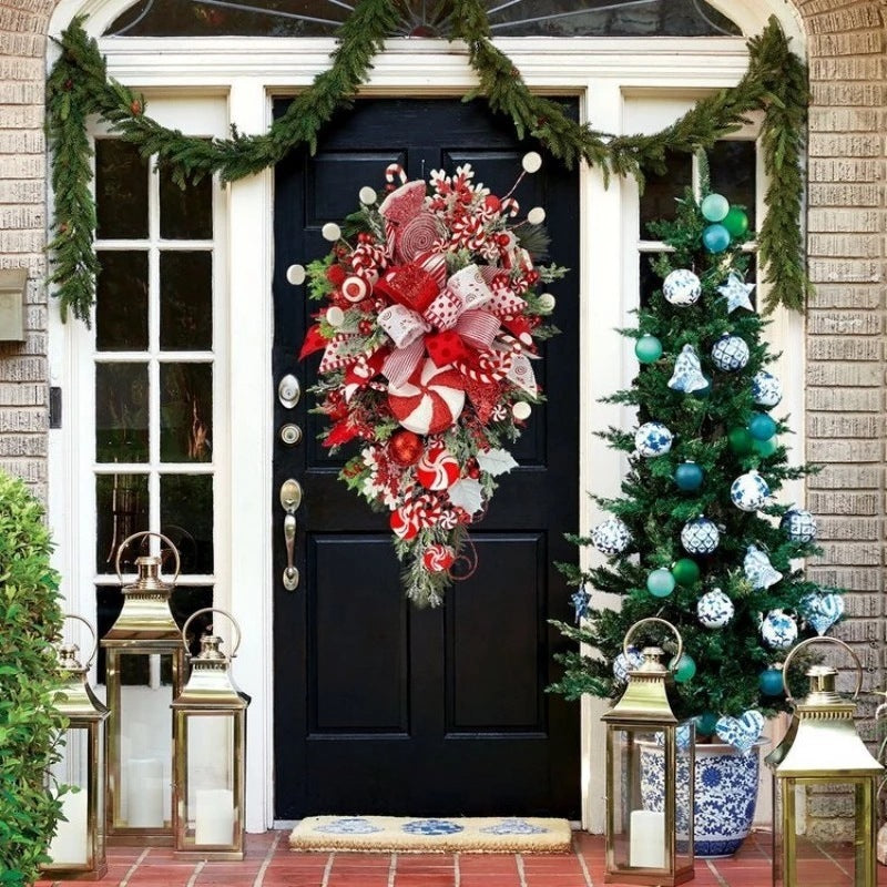 🎄 Christmas Upside-Down Tree – Unique Door & Wall Holiday Decoration CJ