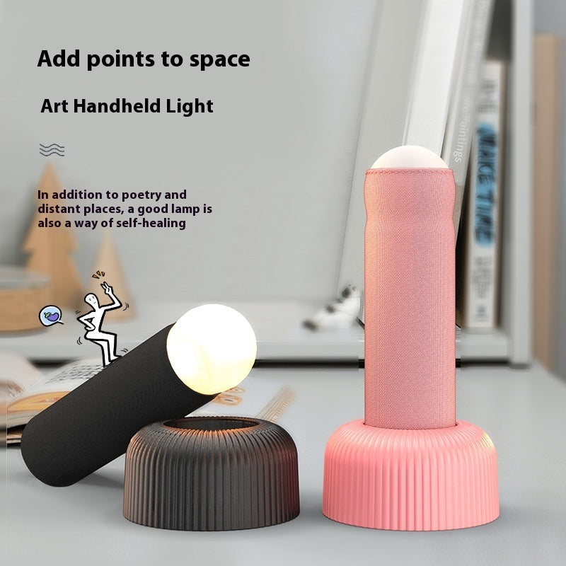 🌙 Creative Handheld Night Light – LED Beads Lantern with Table Base CJ
